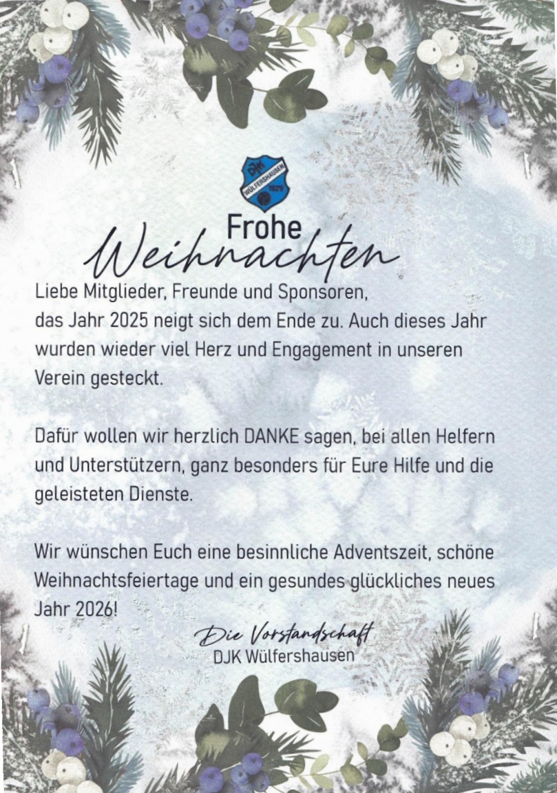 Weihnachtsgruss 2025